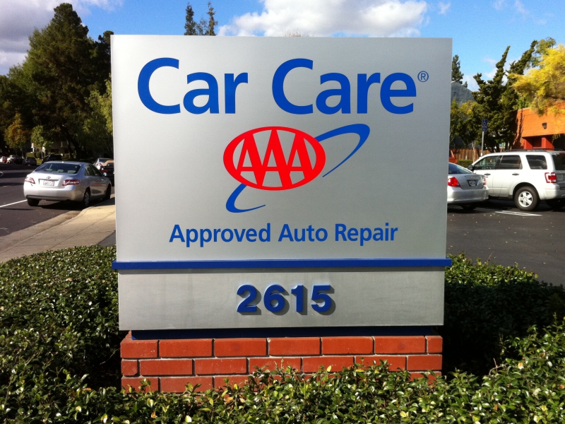 AAA Car Care San Jose, CA Amcoe Sign Company
