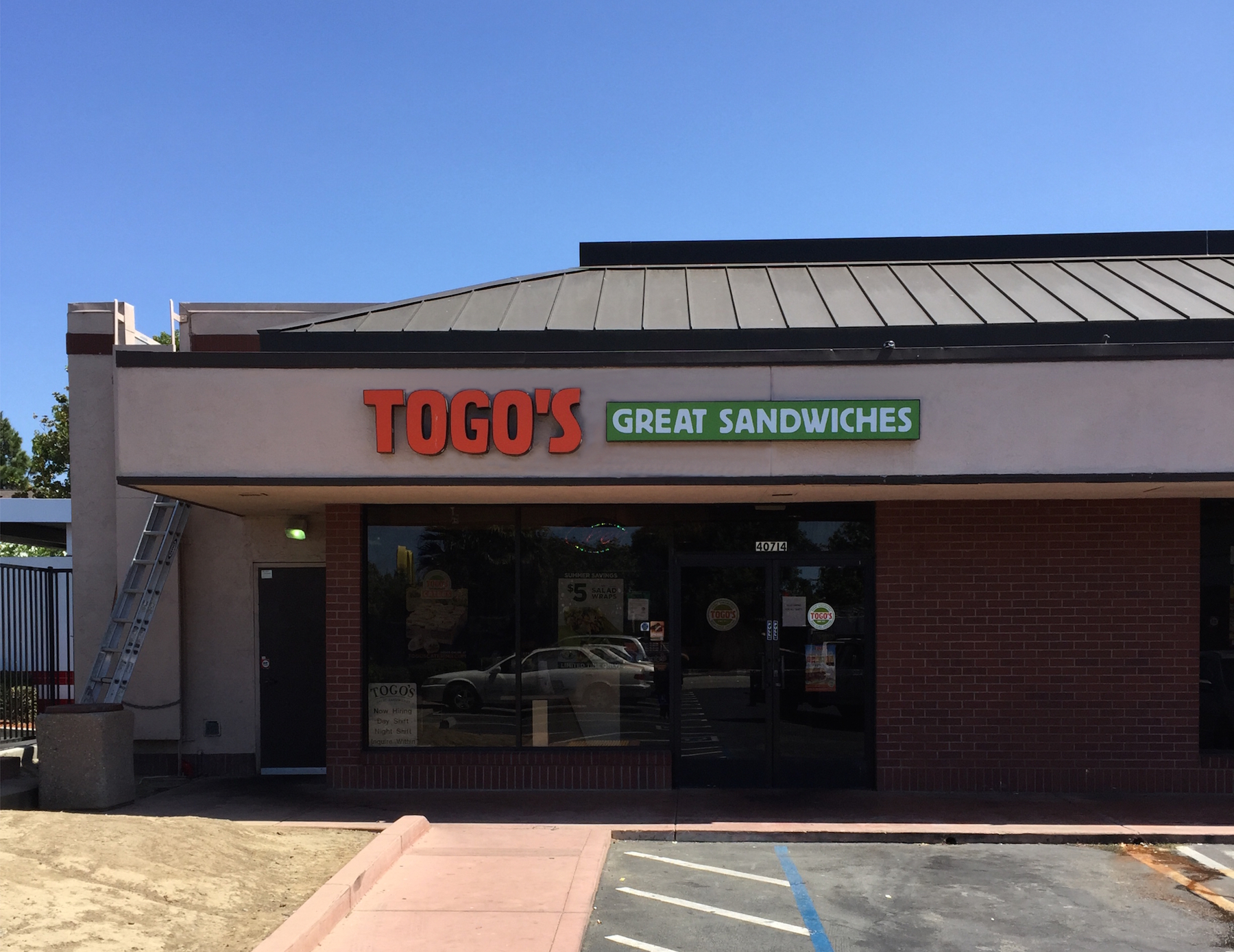 Togo’s Great Sandwiches – Irvington – Fremont, CA