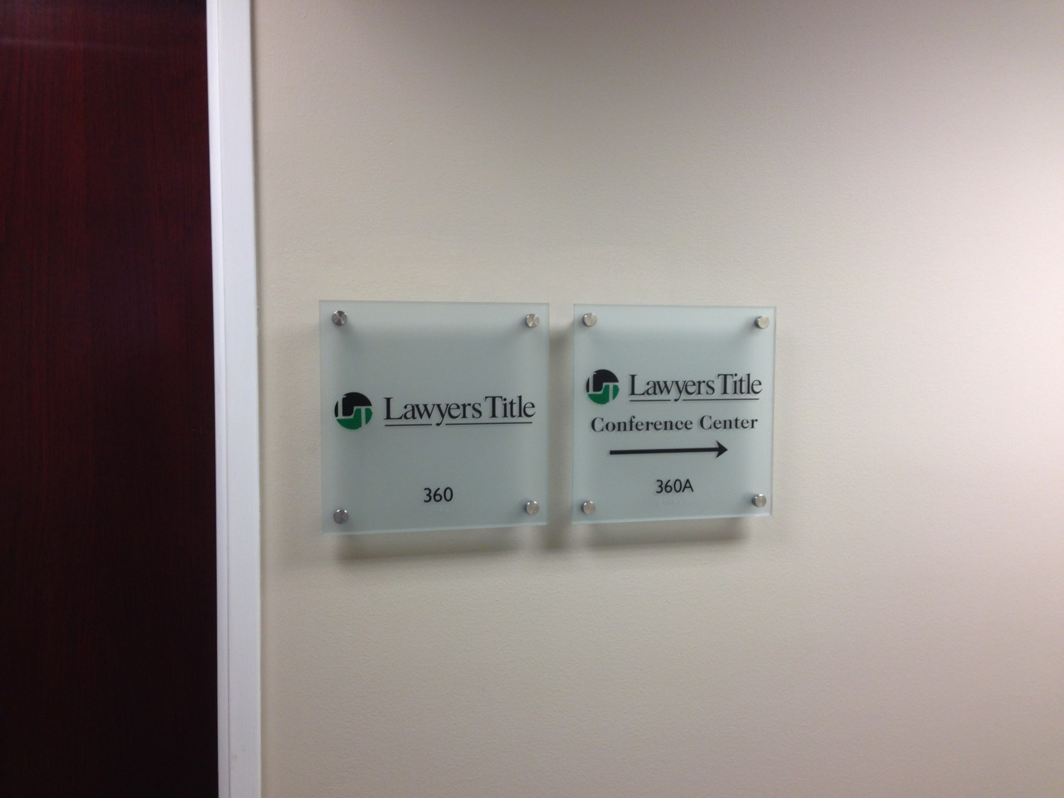 Lawyers Title San Carlos, CA Amcoe Sign Company Golden Gate Sign