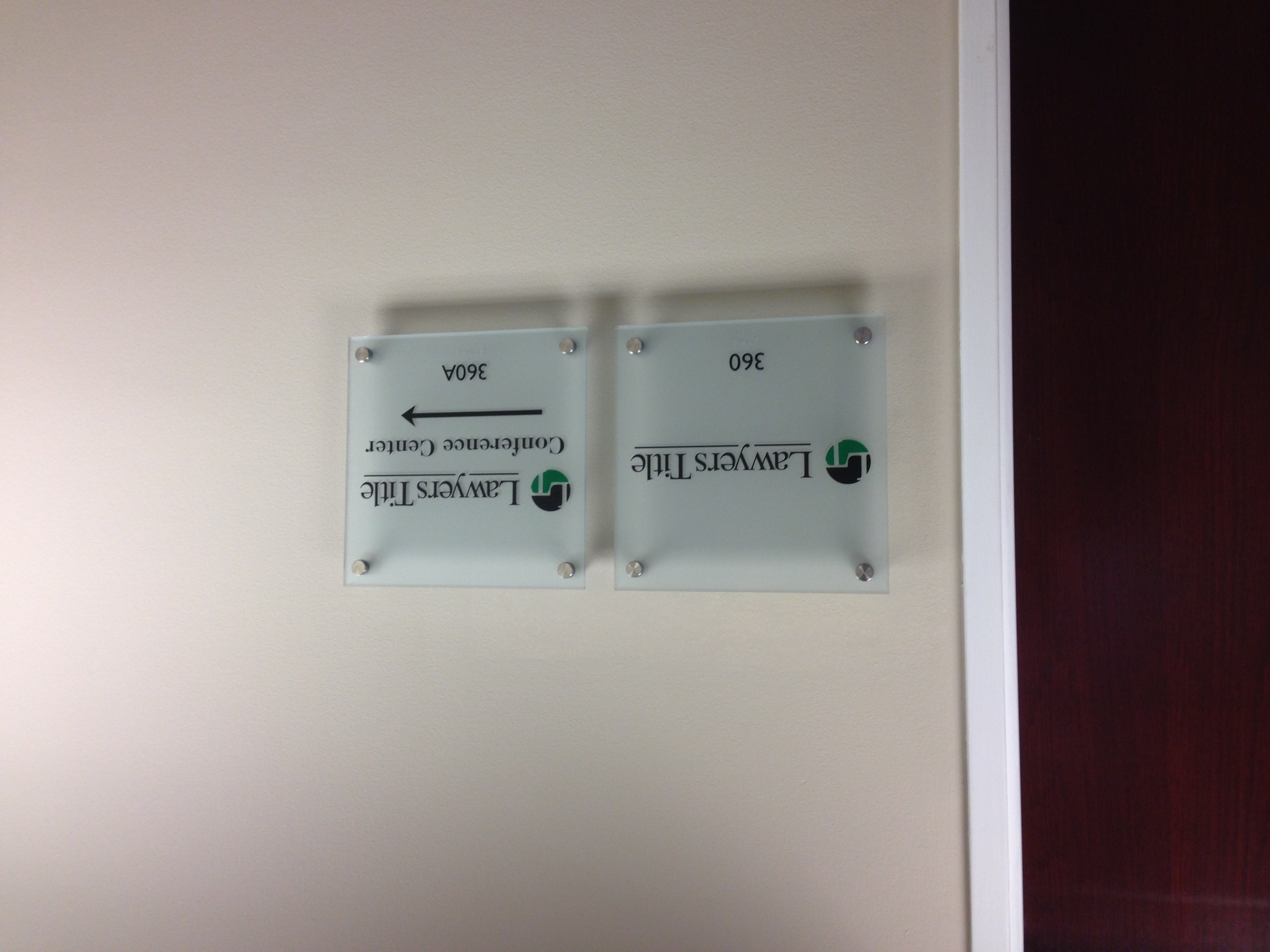 Lawyers Title San Carlos, CA Amcoe Sign Company Golden Gate Sign